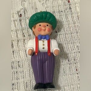 4/$20❄️🎄Vintage Hallmark Keepsake Handcrafted “Son” Puppet Ornament 1998